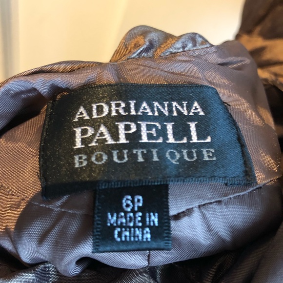 Brown Flower Dress, Size 6 - Picture 4 of 4